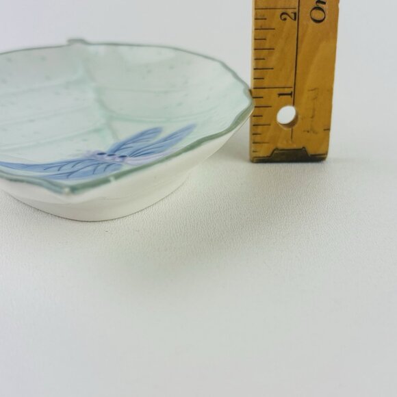 Favorite Things Green Dragonfly Porcelain Soap Dish Or Trinket Dish - Picture 7 of 7